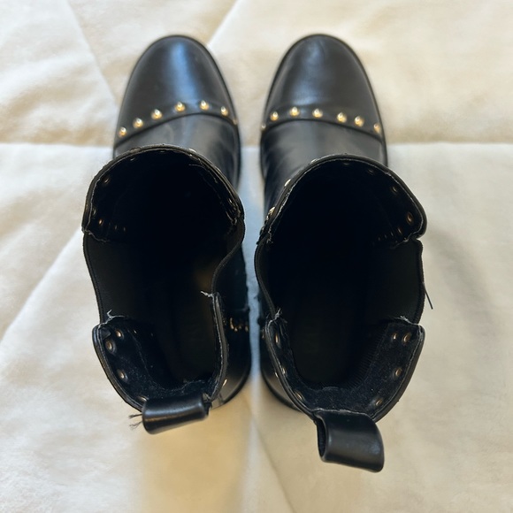 Azalea Wang Black Boots with Gold Studs - Picture 6 of 6